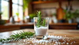 Né deodorante né candela: questo bicchiere con rosmarino e sale profuma tutta la casa
