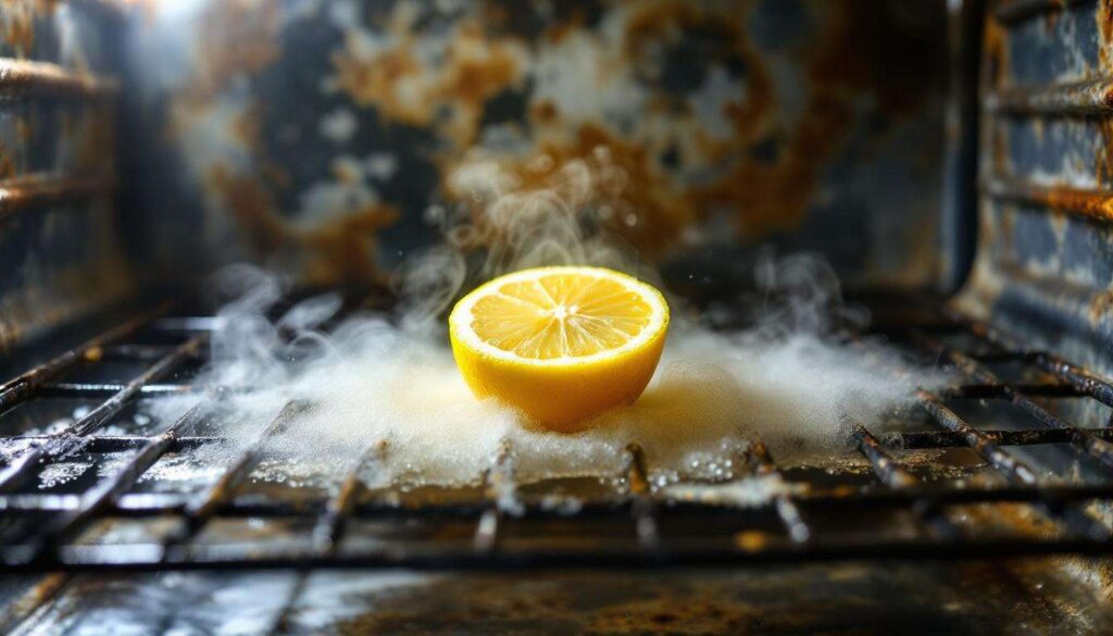 Forno incrostato: il metodo del limone e vapore che evita i prodotti chimici