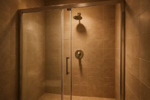 Macchie di calcare sul vetro della doccia: acido citrico e il risultato è immediato