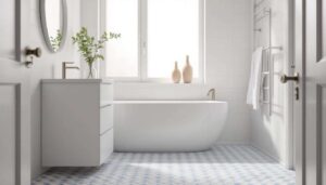 Piastrelle adesive su vecchio pavimento: il trucco per rinnovare il bagno in un weekend senza demolire